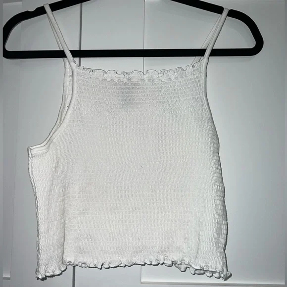 White hollister halter top